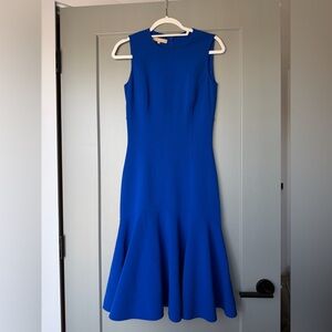 Michael Kors Royal Blue Midi Dress